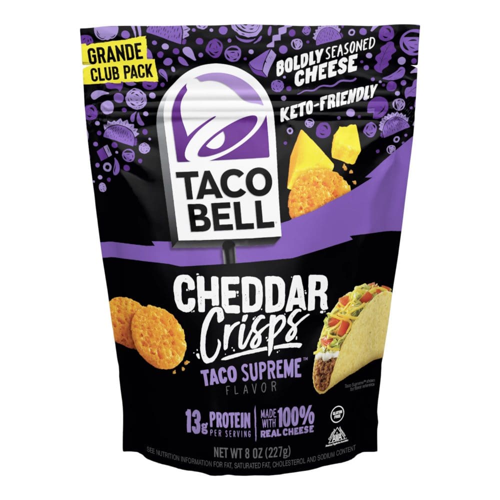 Taco Bell Supreme Cheddar Crisps (8 oz.) - Condiments Oils & Sauces - Taco