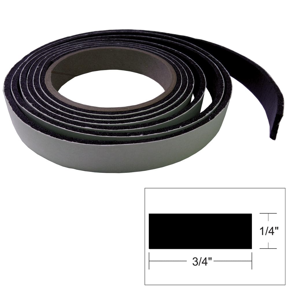 TACO Hatch Tape - 8’L x ¼H x ¾W - Black - Automotive/RV | Accessories,Boat Outfitting | Accessories - TACO Marine