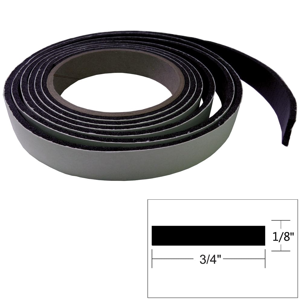 TACO Hatch Tape 8’L x ⅛H x ¾W - Black (Pack of 2) - Automotive/RV | Accessories,Boat Outfitting | Accessories - TACO Marine