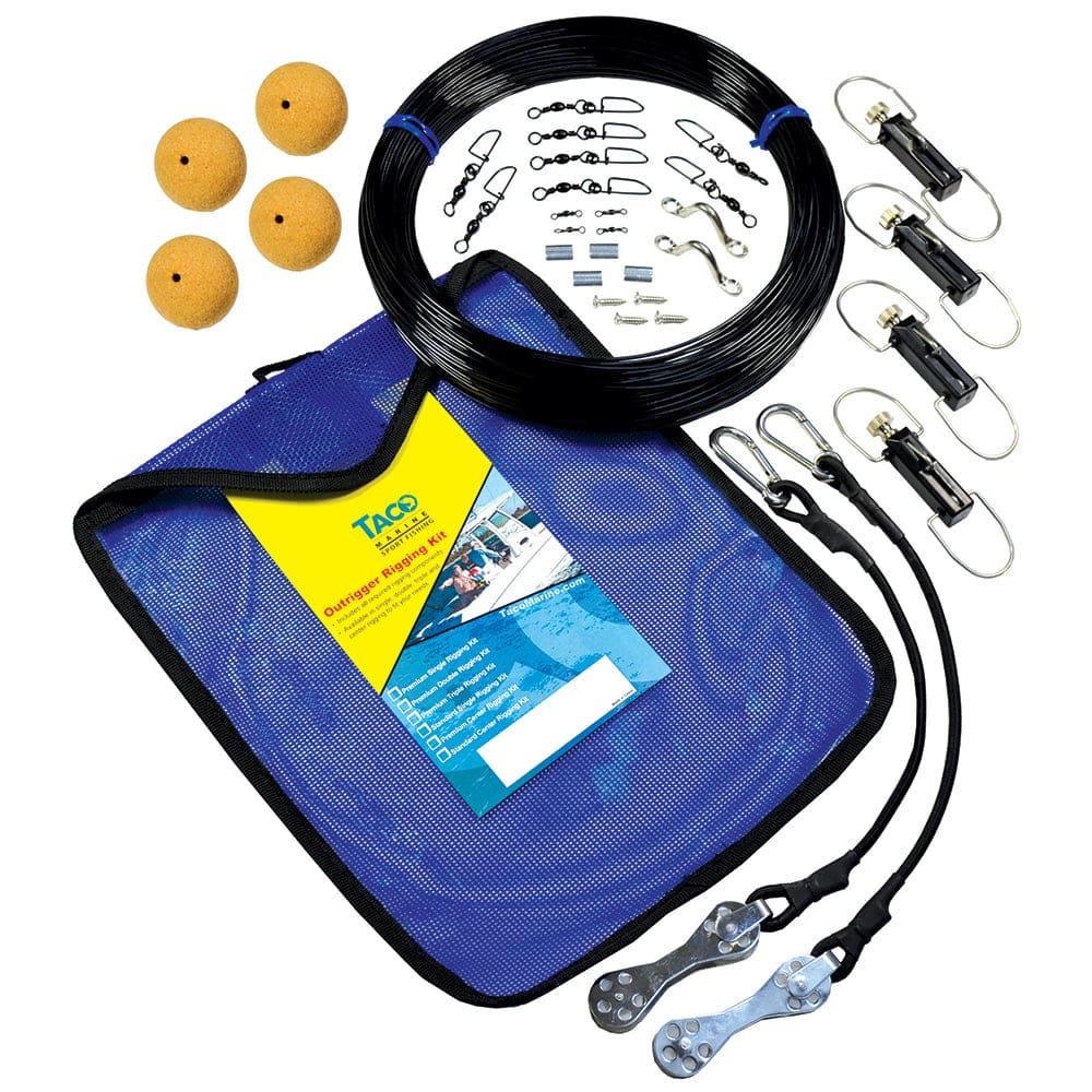 TACO Premium Mono Double Rigging Kit - Hunting & Fishing | Outrigger Accessories - TACO Marine