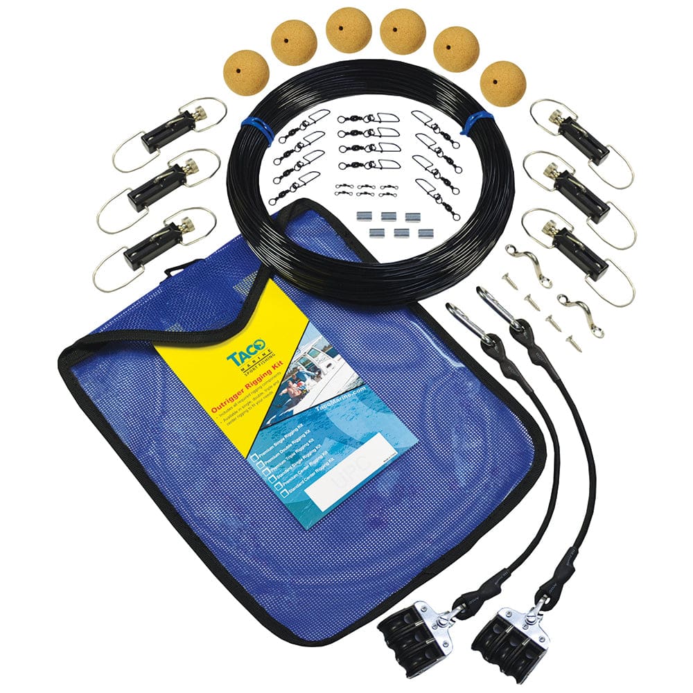 TACO Premium Mono Triple Rigging Kit - Hunting & Fishing | Outrigger Accessories - TACO Marine