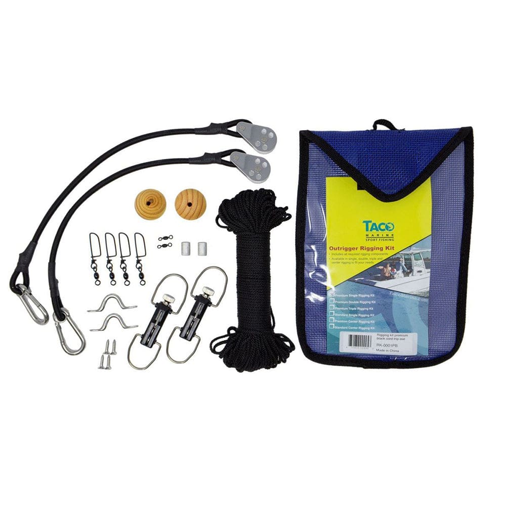 TACO Premium Rigging Kit - Single - Hunting & Fishing | Outrigger Accessories - TACO Marine