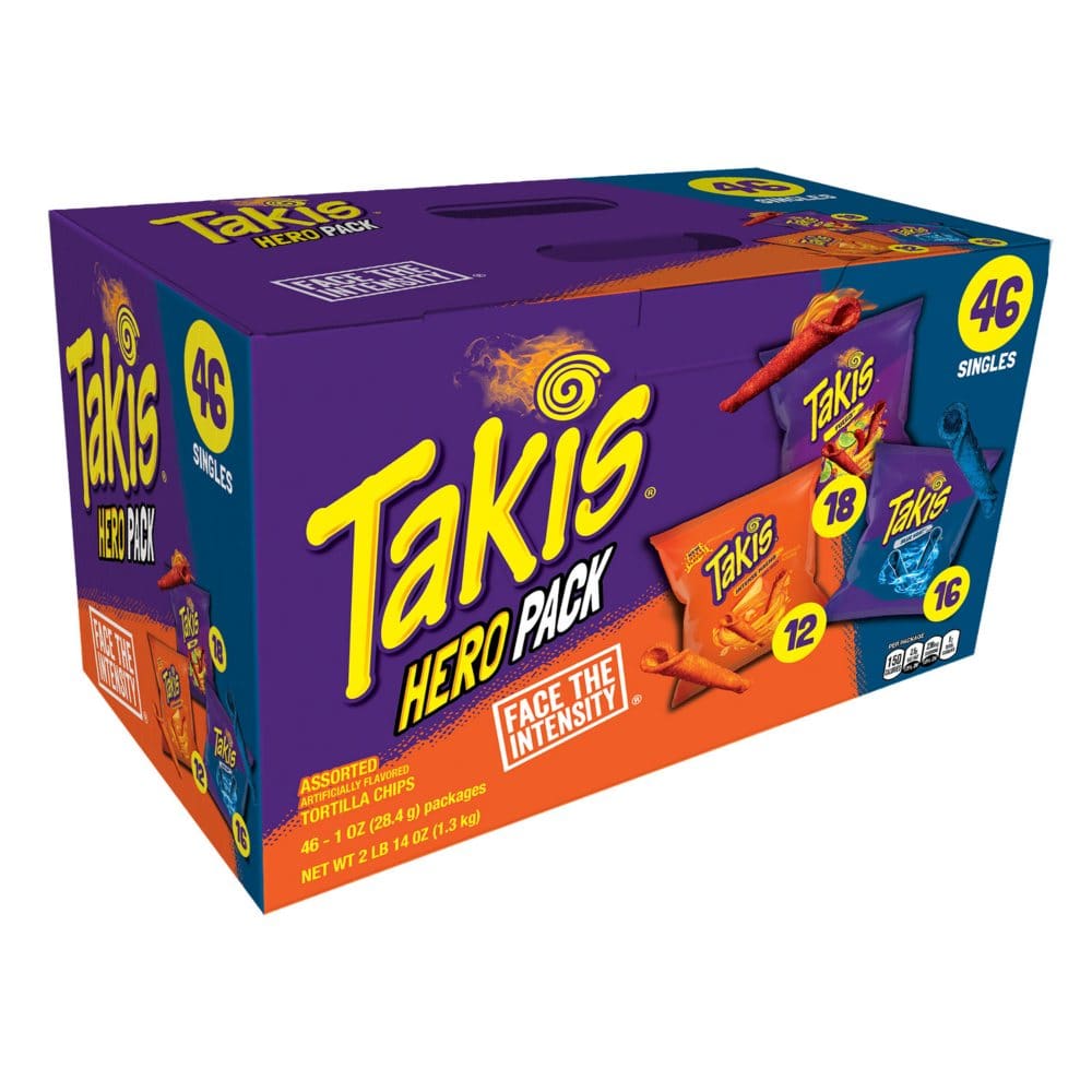 Takis Hero Variety Pack Tortilla Chips (1 oz. 46 pk.) - Limited Time Snacks - ShelHealth