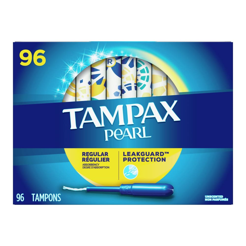 Tampax Pearl Regular Unscented Tampons 96 ct. - Tampax