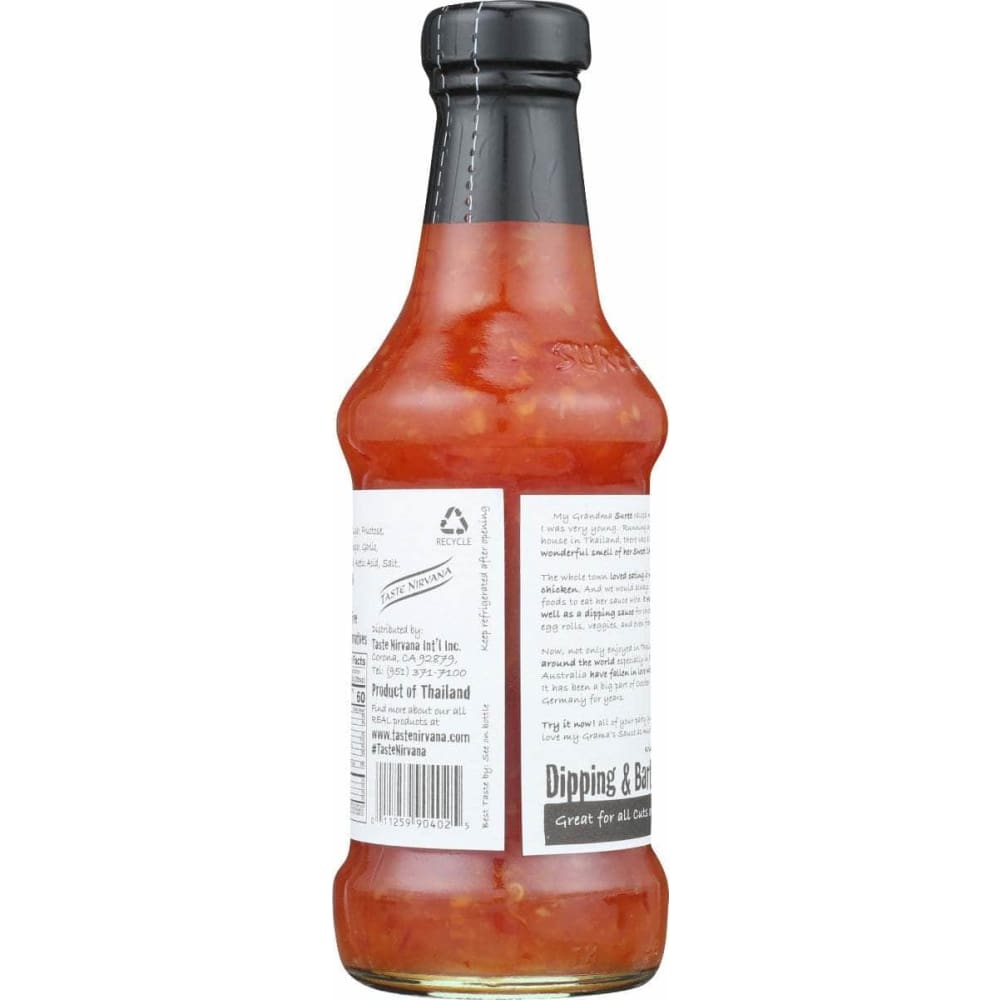 TASTE NIRVANA Grocery > Pantry > Condiments TASTE NIRVANA Gramas All Natural Sweet Chili Sauce, 13 oz