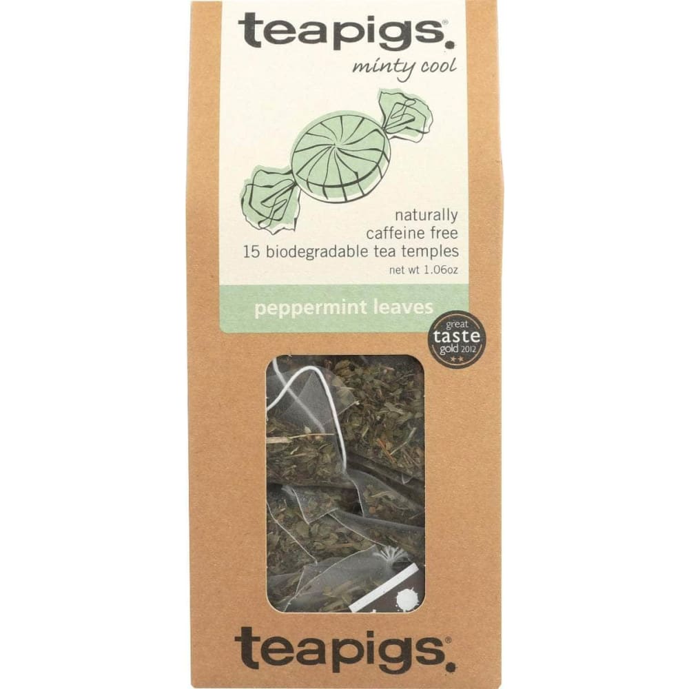 TEAPIGS Grocery > Beverages > Coffee, Tea & Hot Cocoa TEAPIGS: Tea Pepprmnt Leaves, 15 ea