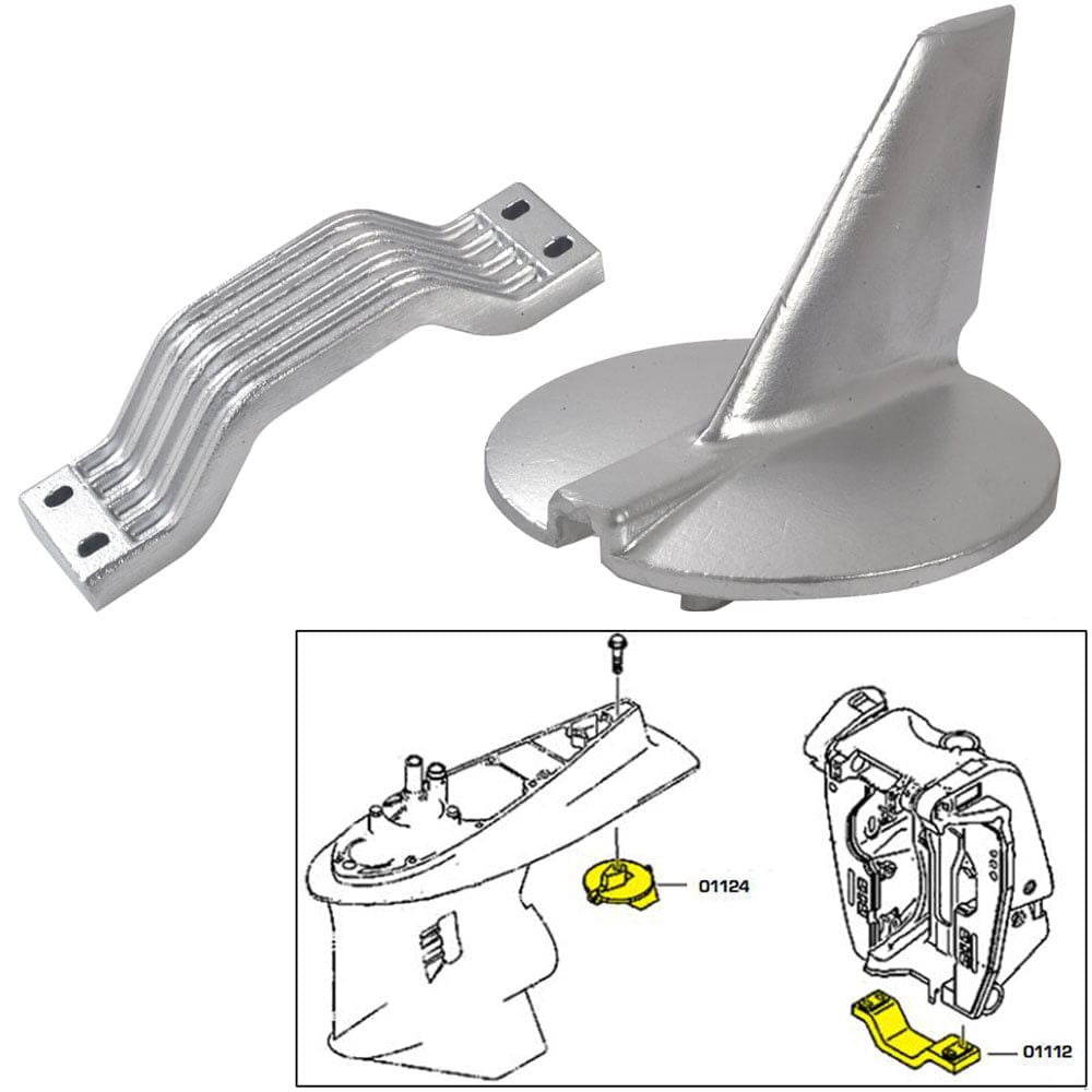 Tecnoseal Anode Kit - Yamaha 200-250HP - Zinc - Boat Outfitting | Anodes - Tecnoseal