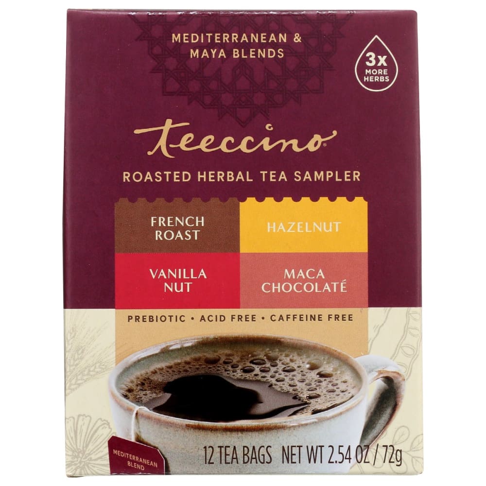 TEECCINO: Roasted Herbal Tea Sampler 12 bg - Grocery > Beverages > Coffee Tea & Hot Cocoa - TEECCINO