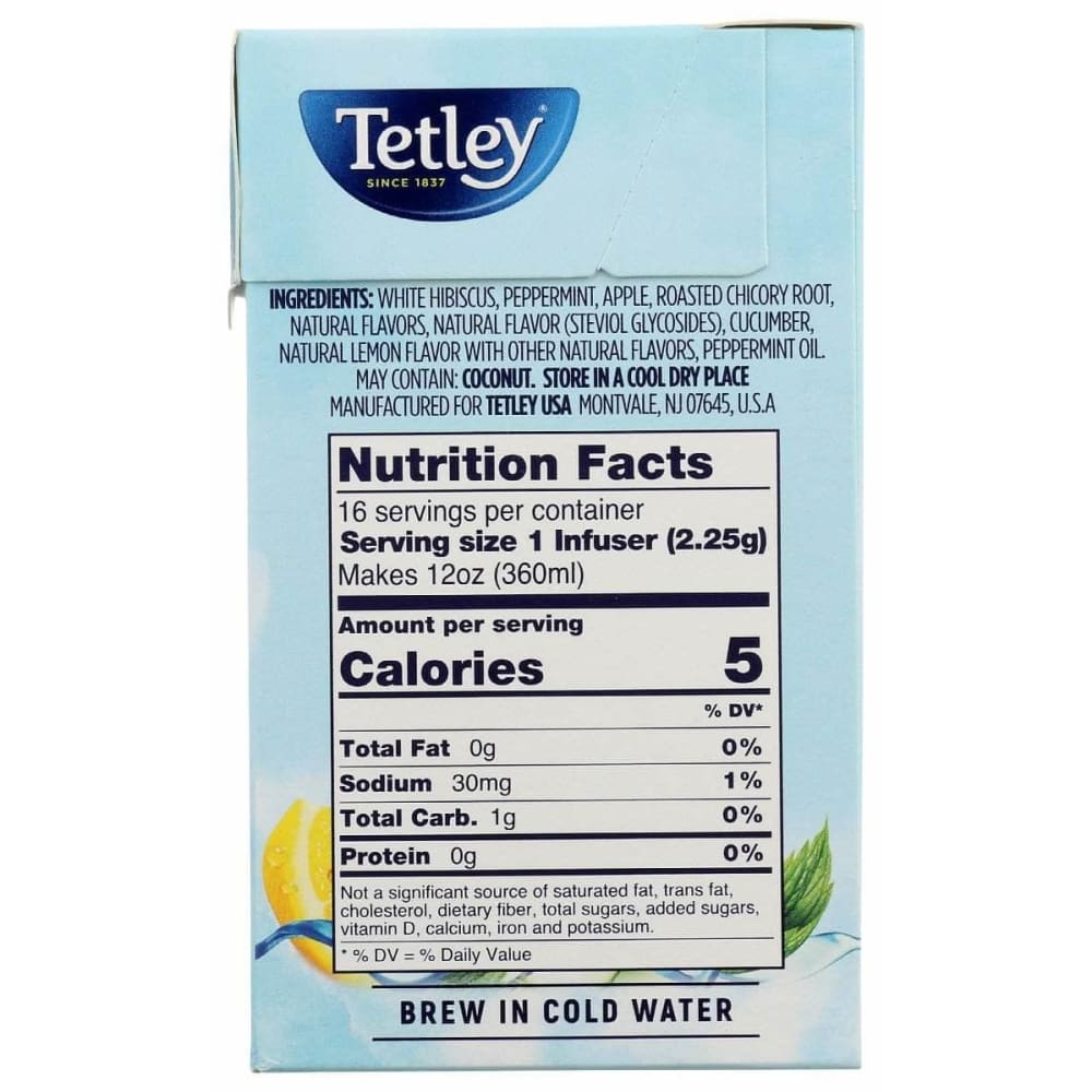 TETLEY Tetley Tea Mint Lemon Cucumber, 16 Ea