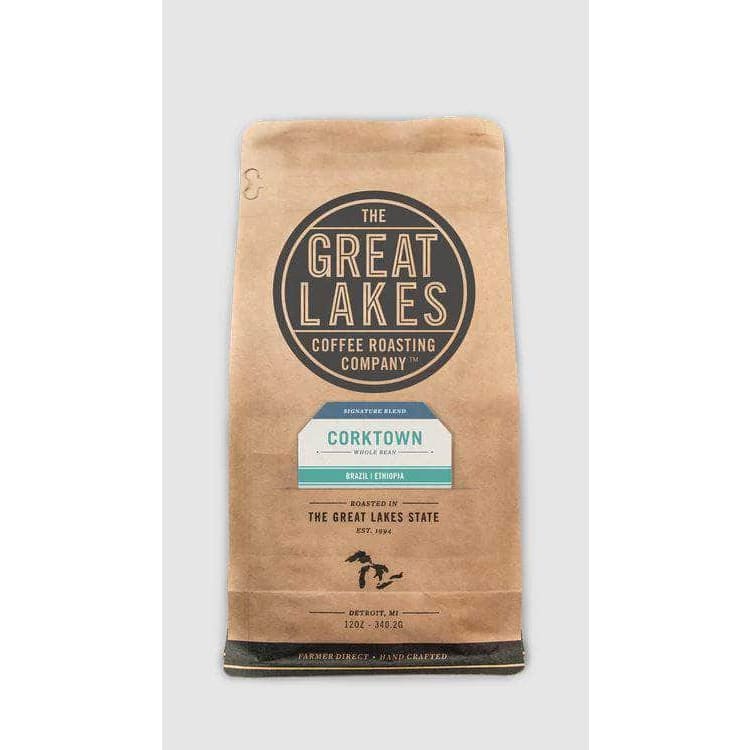 THE GREAT LAKES COFFEE ROASTING CO Grocery > Beverages > Coffee, Tea & Hot Cocoa THE GREAT LAKES COFFEE ROASTING CO: Corktown Blend Whole Bean Coffee, 12 oz