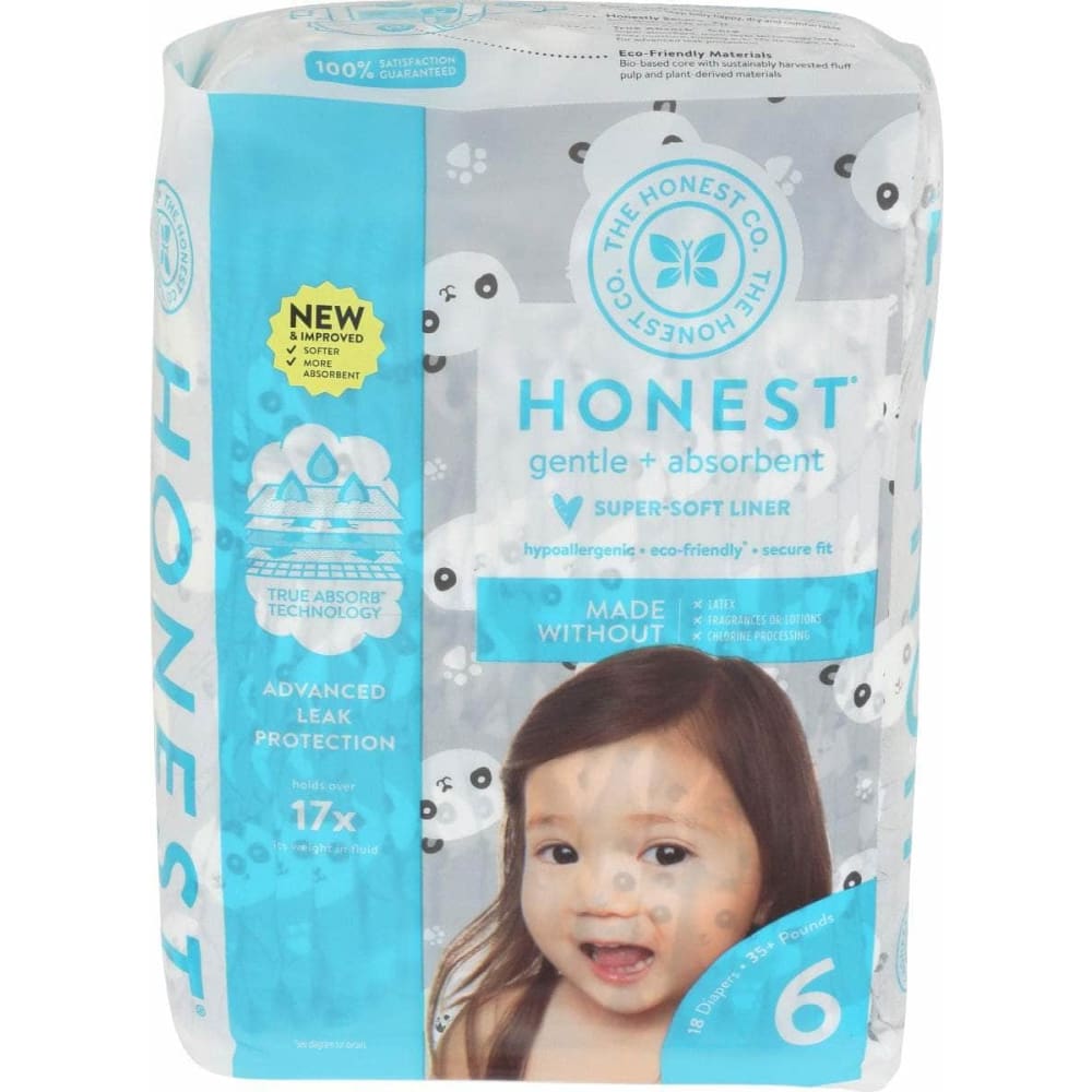 THE HONEST COMPANY THE HONEST COMPANY Diaper Pandas Size 6, 18 pk