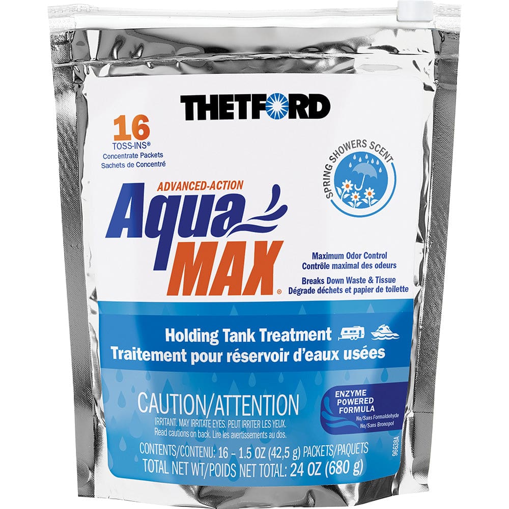 Thetford AquaMax® Holding Tank Treatment - 16 Toss-Ins - Spring Shower Scent - Marine Plumbing & Ventilation | Marine Sanitation,Boat