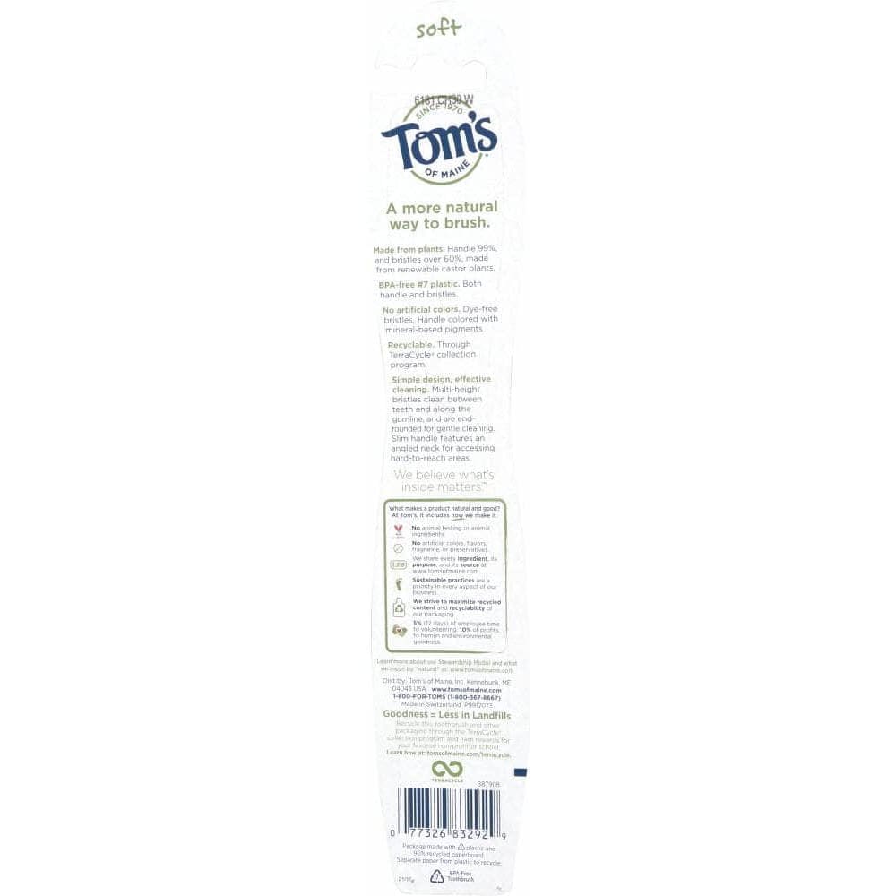 Toms Of Maine Toms Of Maine Toothbrush Adult Naturally, 6 ea