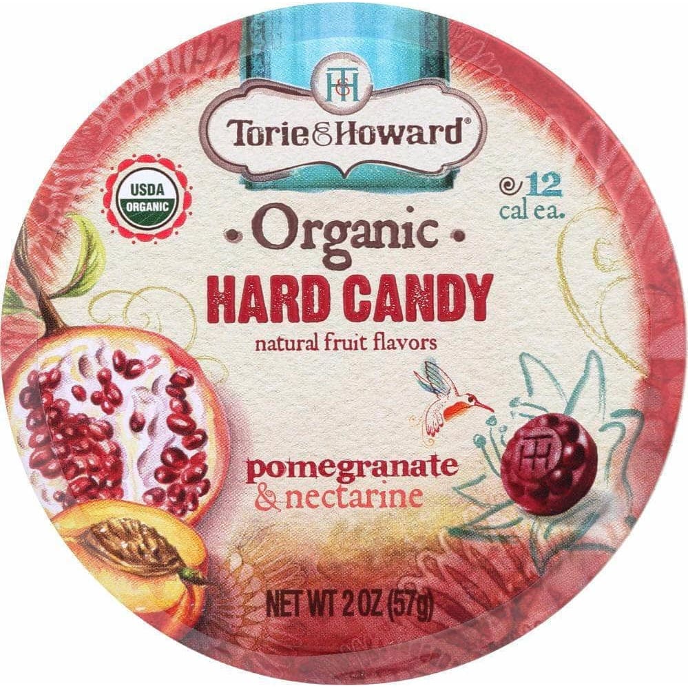 Torie & Howard Torie & Howard Organic Hard Candy Pomegrante and Nectarine, 2 oz