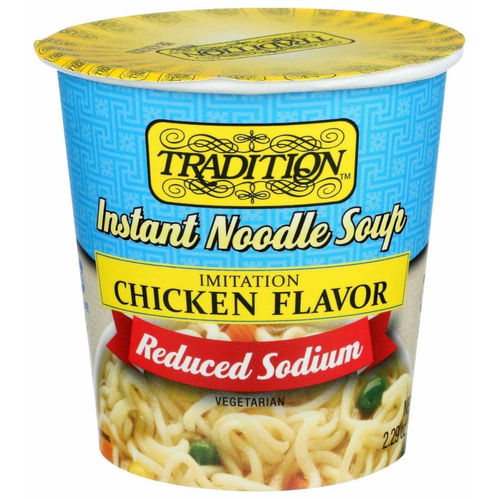 TRADITION Grocery > Pantry > Food TRADITION Chicken Instant Noodle Soup Reduced Sodium, 2.29 oz