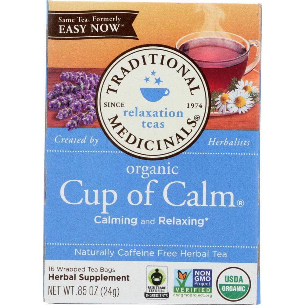 Traditional Medicinals Traditional Medicinals Organic Cup of Calm Caffeine Free Herbal Tea 16 Tea Bags, 0.85 oz