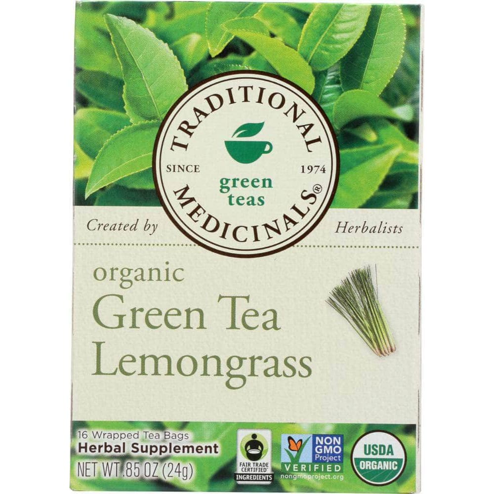 Traditional Medicinals Traditional Medicinals Organic Green Tea Lemongrass 16 Tea Bags, 0.85 oz