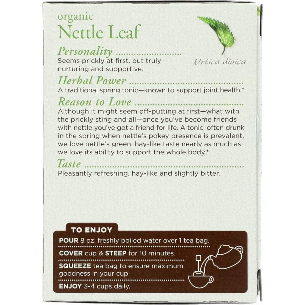 Traditional Medicinals Traditional Medicinals Organic Nettle Leaf Herbal Tea 16 Tea Bags, 1.13 oz