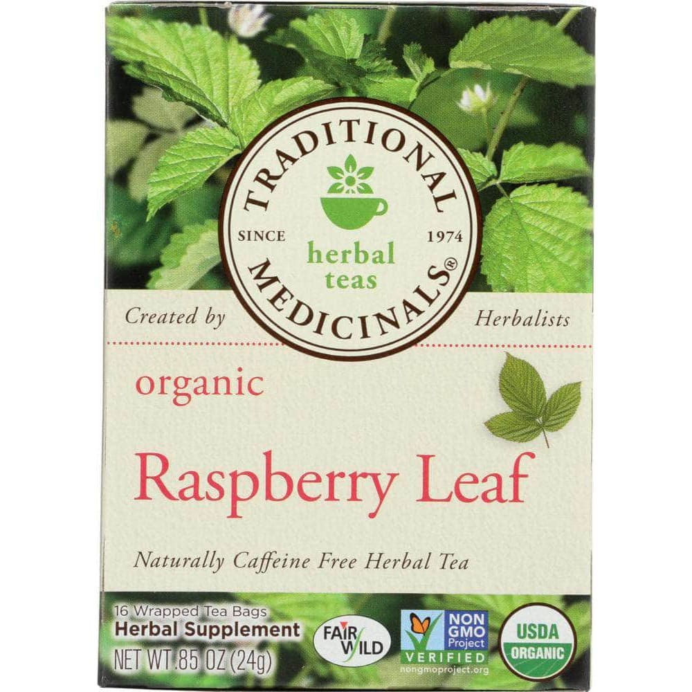 Traditional Medicinals Traditional Medicinals Organic Raspberry Leaf Caffeine Free Herbal Tea 16 Tea Bags, 0.85 oz