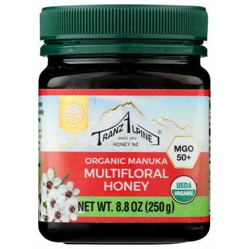 TRANZALPINE Tranzalpine Organic Manuka Multifloral Honey Mgo 50+, 8.8 Oz