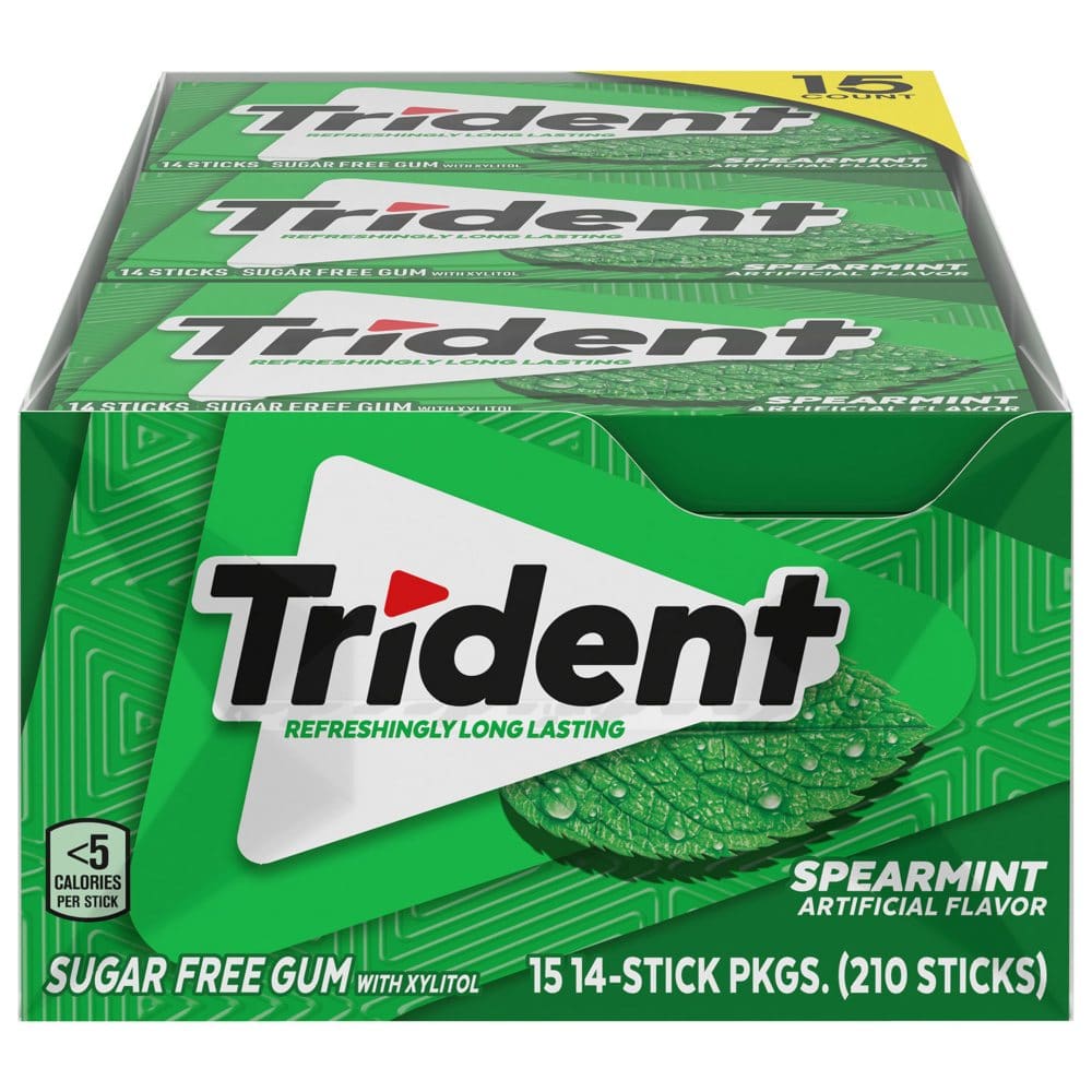 Trident Spearmint Sugar-Free Gum (210 pc.) - Bulk Pantry - Trident