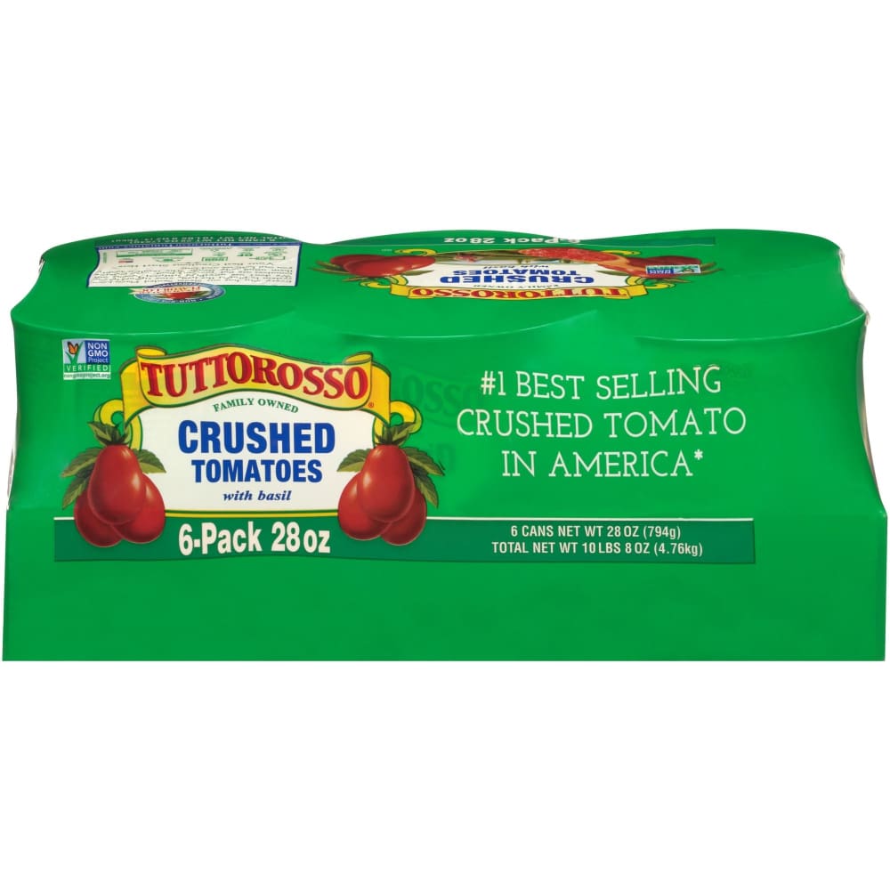 Tuttorosso 100 Percent Natural Crushed Tomatoes 6 pk./28 oz. - Tuttorosso