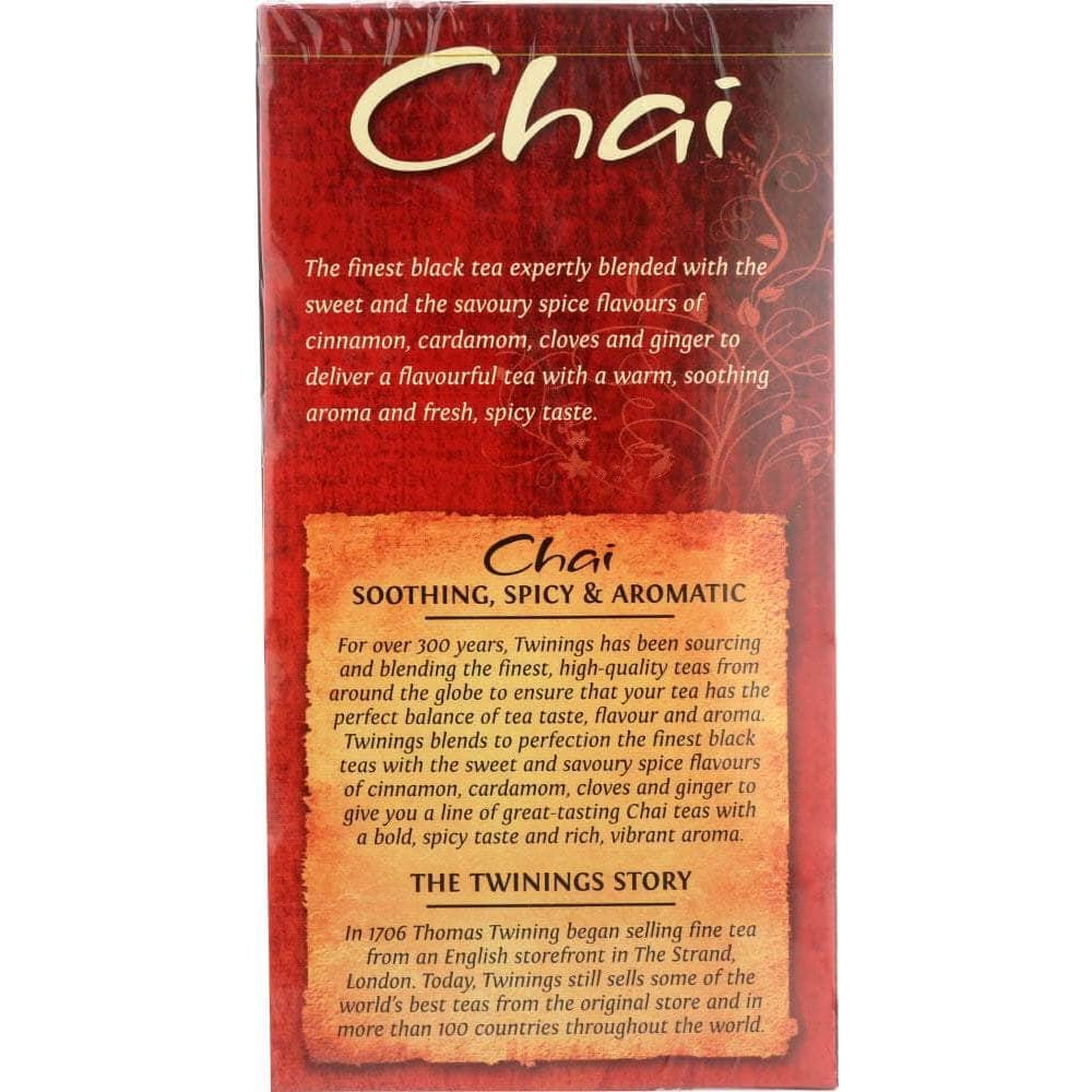 Twinings Twining Tea Tea Chai Tea 100% Natural Ingredients, 20 Tea Bags, 1.41 oz