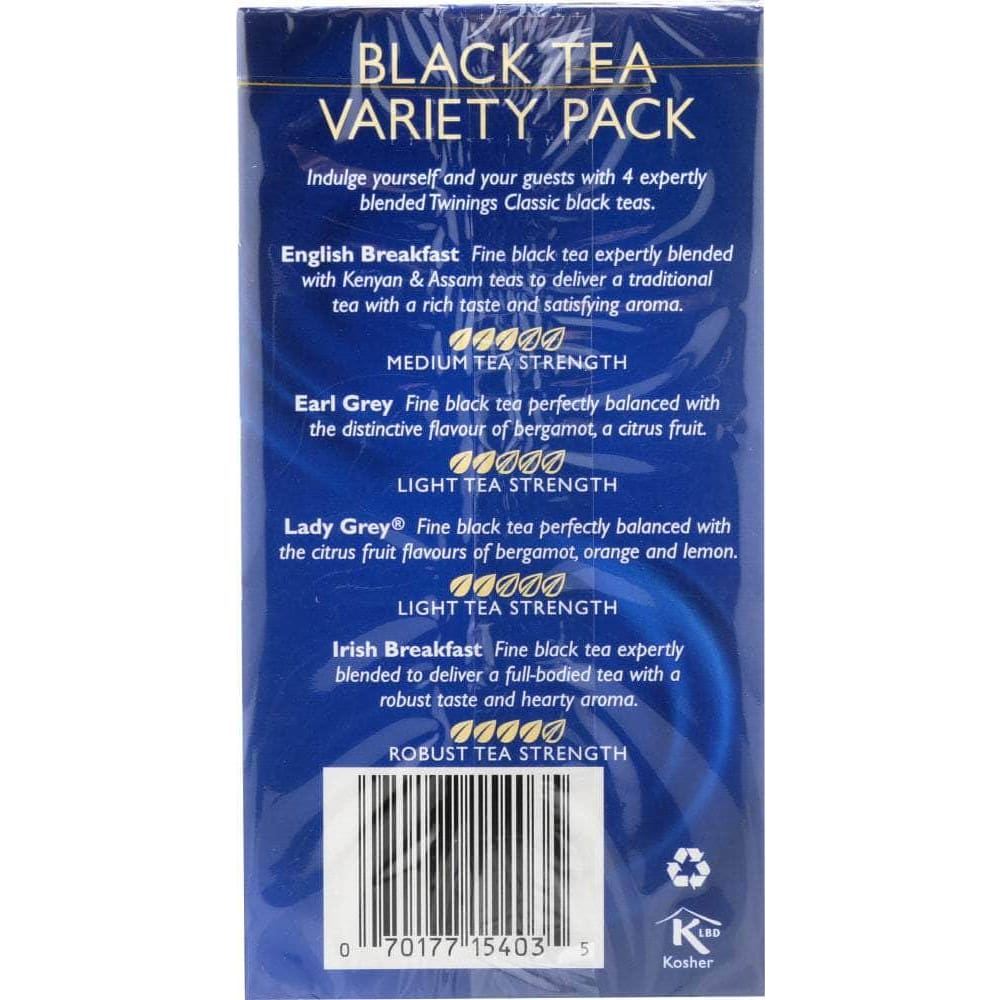 Twinings Twining Tea Classics Black Tea Variety Pack 20 Tea Bags, 1.41 oz