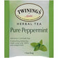 Twining Tea Twining Tea Pure Peppermint Herbal Tea, 50 bg