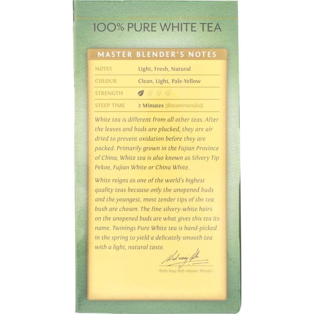 Twining Tea Twining Tea Pure White Tea, 20 bg