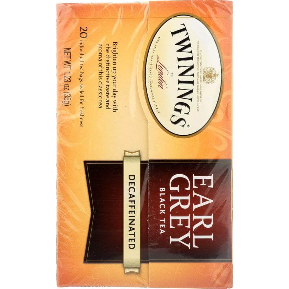 Twinings Twinings Of London Classics Earl Grey Naturally Decaffeinated, 20 Tea Bags, 1.23 oz