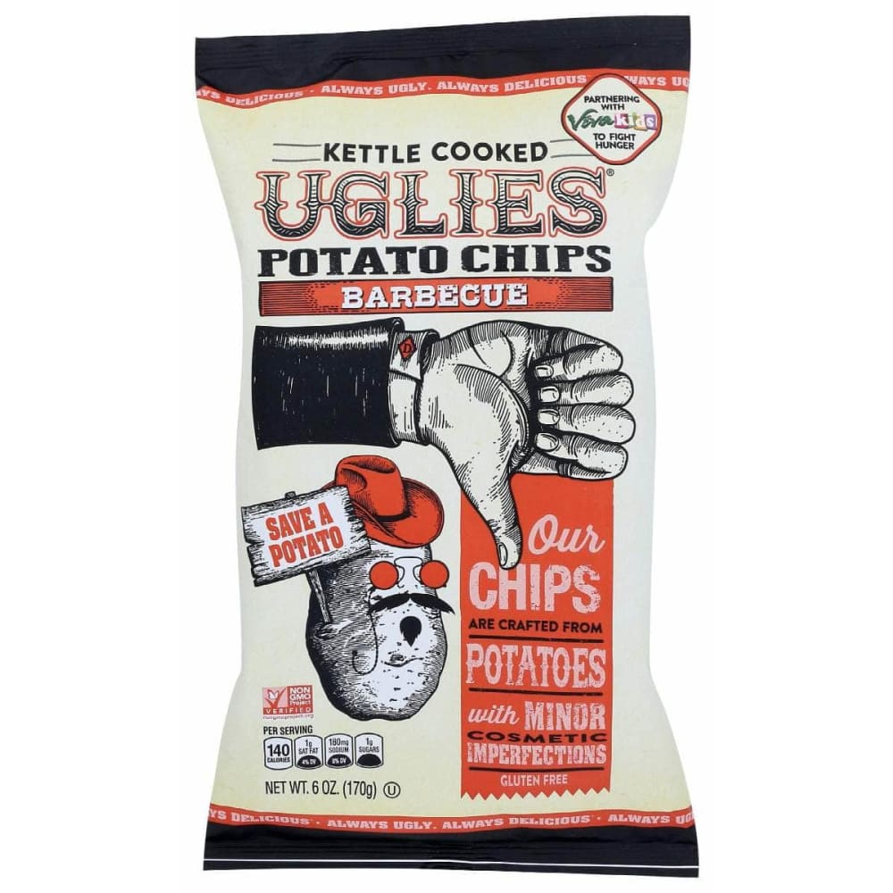 UGLIES Grocery > Snacks > Chips > Potato Chips UGLIES Barbecue Potato Chips, 6 oz