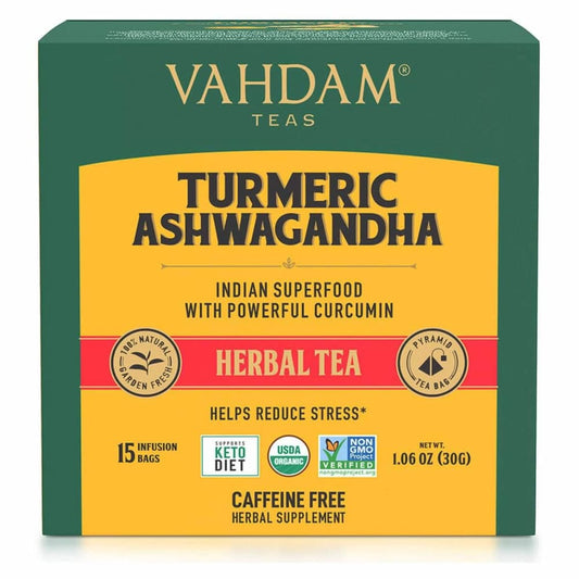 VAHDAM TEAS Vahdam Teas Tea Tumeric Ashwgnda Hrbl, 1.06 Oz