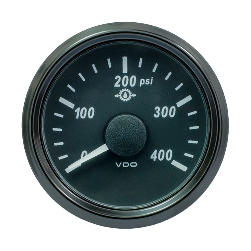 VDO SingleViu 52mm (2-1/ 16) Oil Pressure Gauge - 400 PSI - 0-180 Ohm - Marine Navigation & Instruments | Gauges,Boat Outfitting | Gauges -