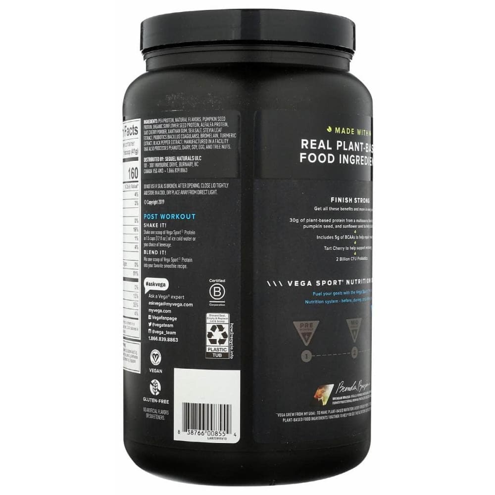 VEGA Vitamins & Supplements > Protein Supplements & Meal Replacements VEGA Sport Prtn Prem Van, 29.2 oz