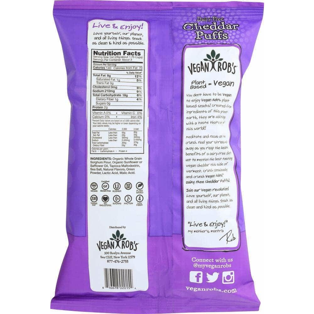 Veganrobs Veganrobs PUFFS CHEDDAR DAIRY FREE (3.500 OZ)