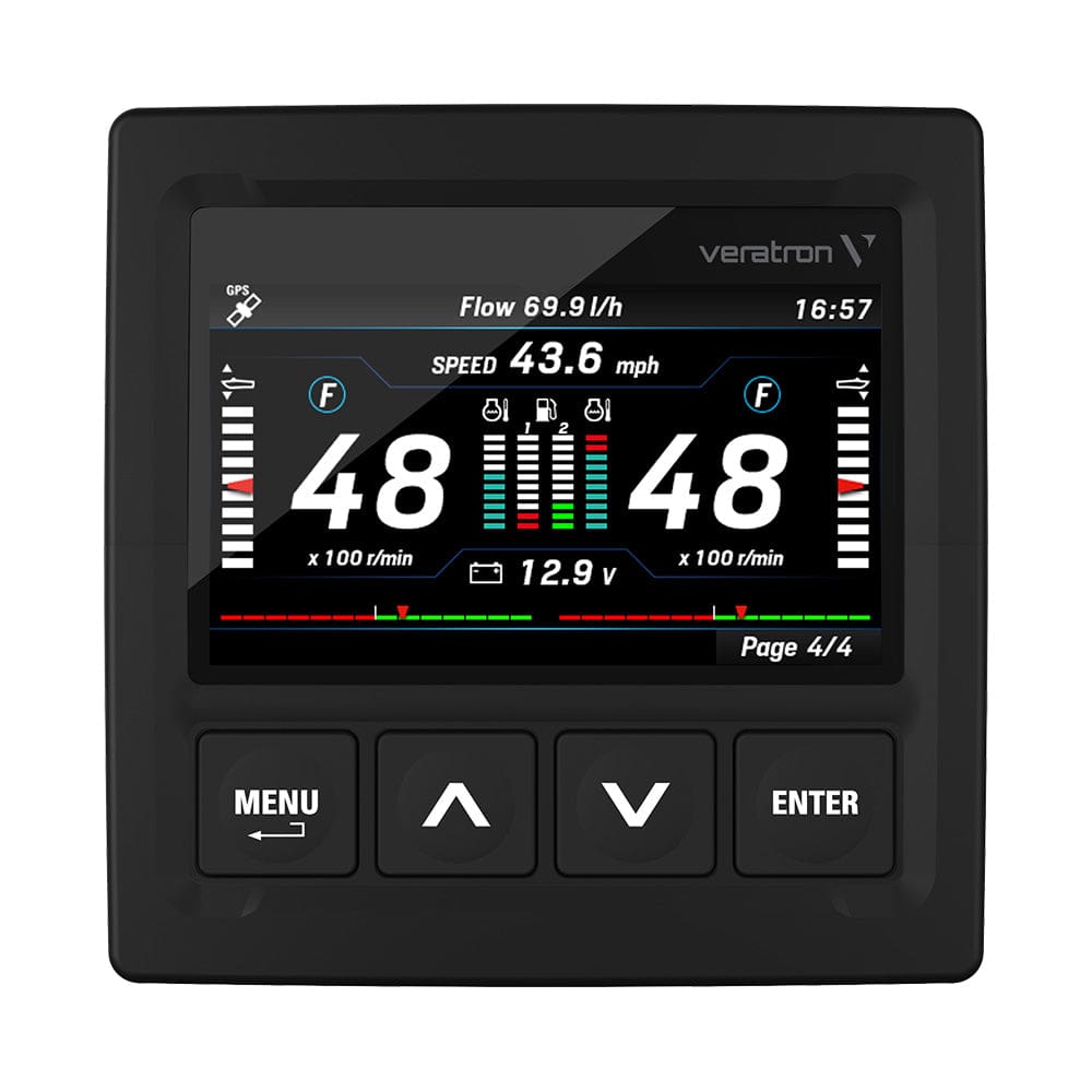 Veratron OceanLink® 4.3 NMEA 2000® Certified TFT Gateway - Black - Marine Navigation & Instruments | Instruments - Veratron