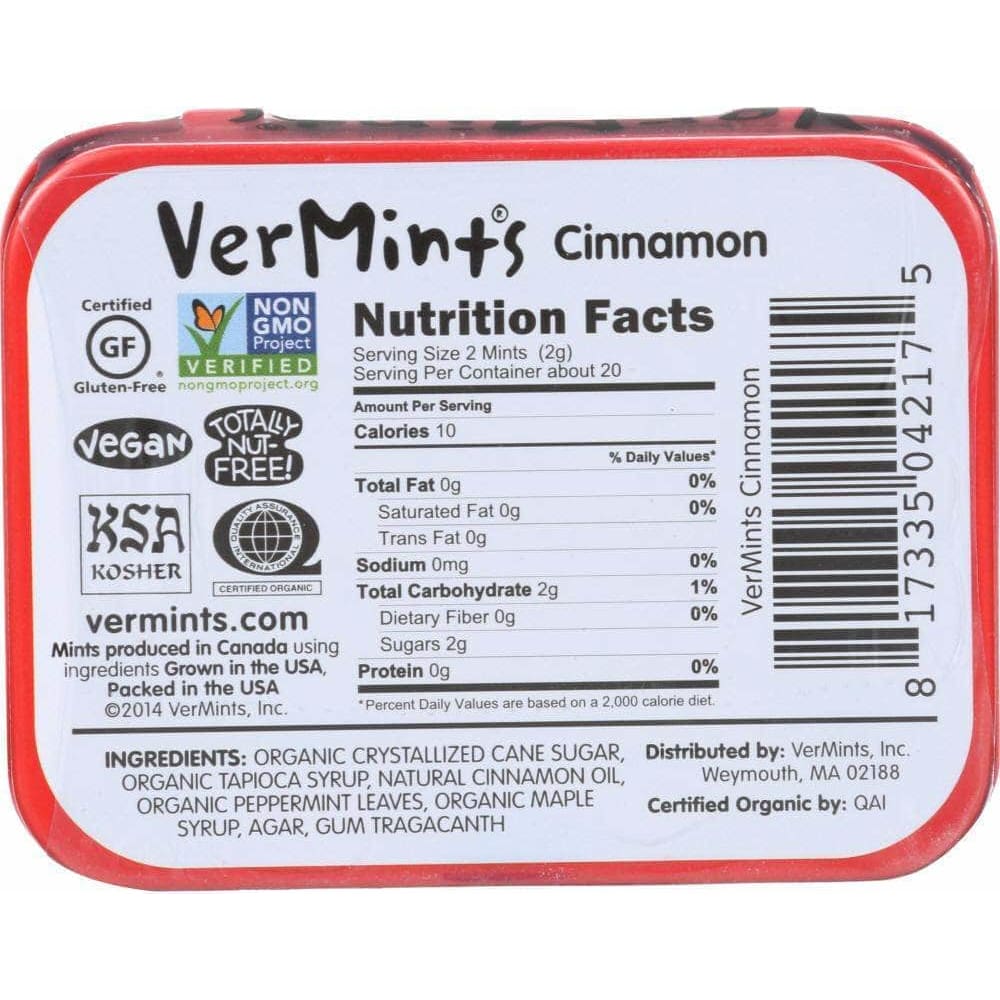 Vermints Vermints All Natural Breath Mints Cinnamint, 1.41 oz