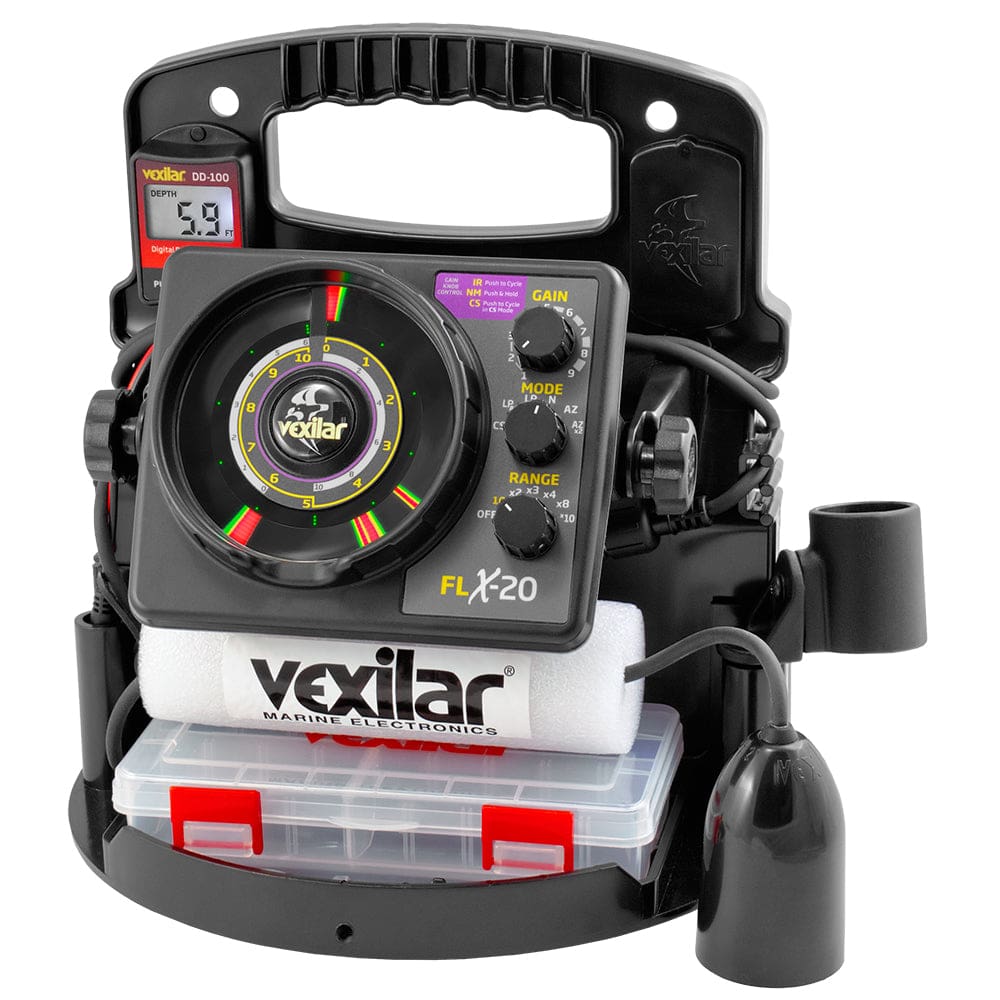 Vexilar FLX-20 Pro Pack II w/ 12° Ice Ducer & DD-100 - Marine Navigation & Instruments | Ice Flashers - Vexilar