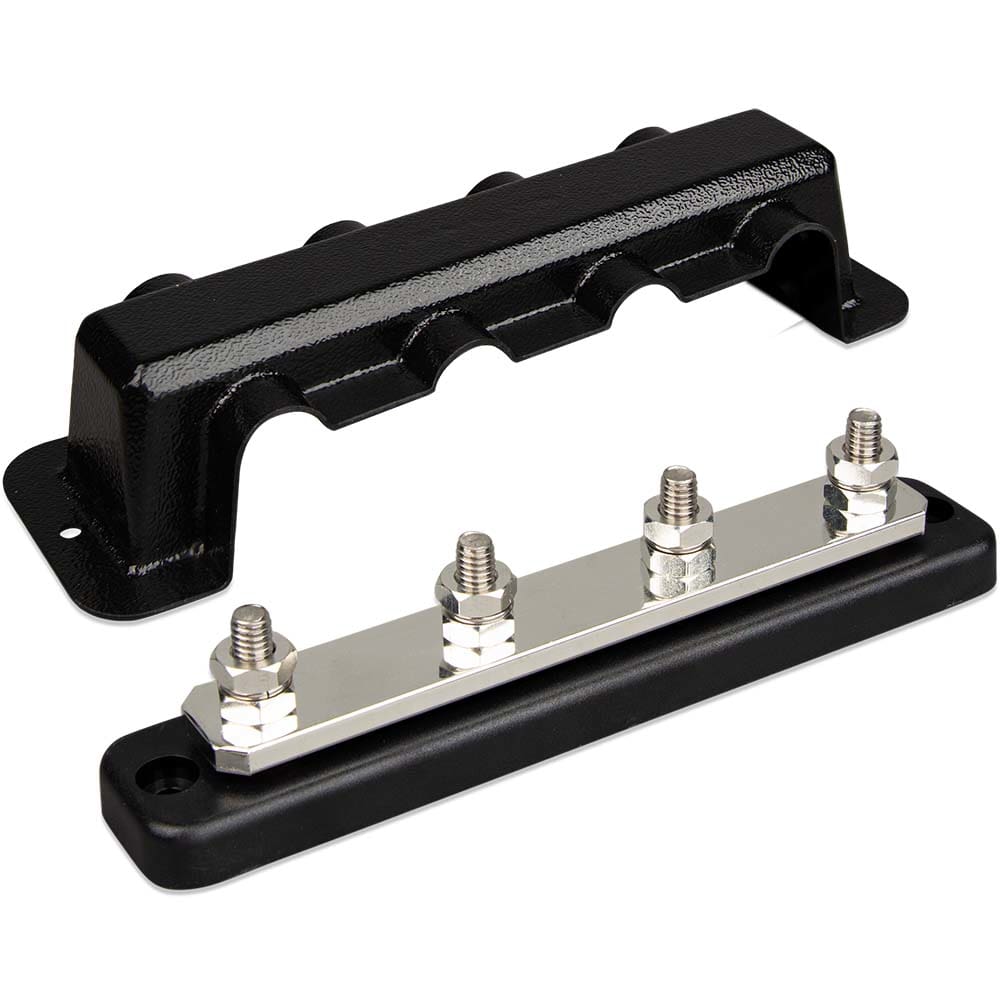 Victron Busbar 250A 4P & Cover 4X 5/ 16 Terminals - Electrical | Busbars Connectors & Insulators - Victron Energy