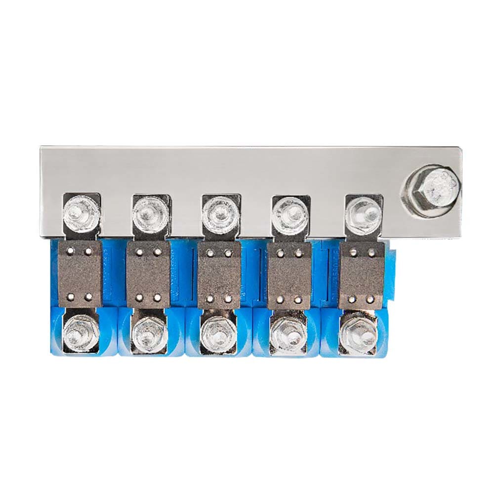 Victron Busbar to Connect 5 Mega Fuse Holders - Busbar Only Fuse Holders Sold Separately - Electrical | Busbars Connectors & Insulators -