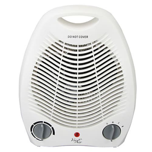 Vie Air 1,500W Portable Dual Setting Coupe Fan Heater - White - Home/Appliances/Cooling & Heating/Heaters & Radiators/ - ShelHealth