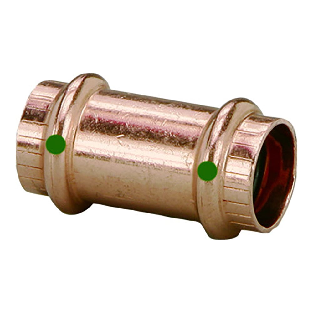 Viega ProPress 1-1/ 2 Copper Coupling w/ o Stop - Double Press Connection - Smart Connect Technology - Marine Plumbing & Ventilation |