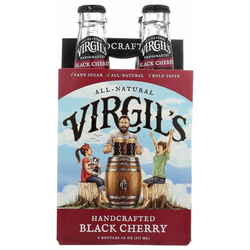 Virgils Virgils Hand Crafted Black Cherry Soda 4 Pack, 48 oz