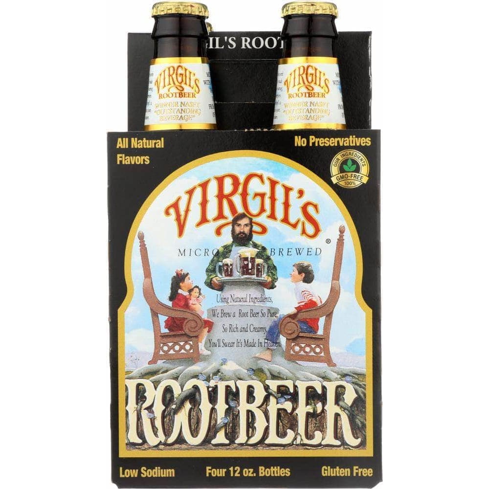 Virgils Virgils Root Beer Micro Brewed No Preservatives 4 Pack, 48 oz