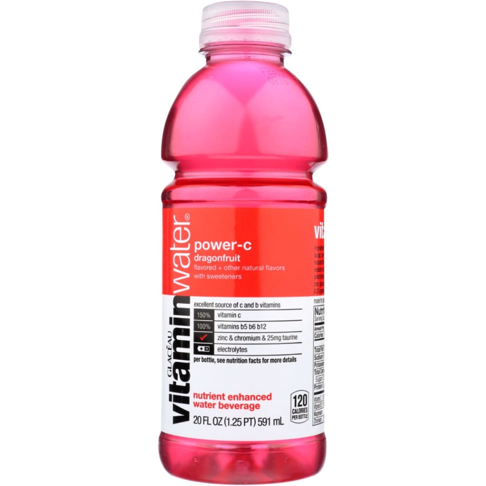 VITAMIN WATER: Dragonfruit Power C Water, 20 fo (Pack of 6) | ShelHealth