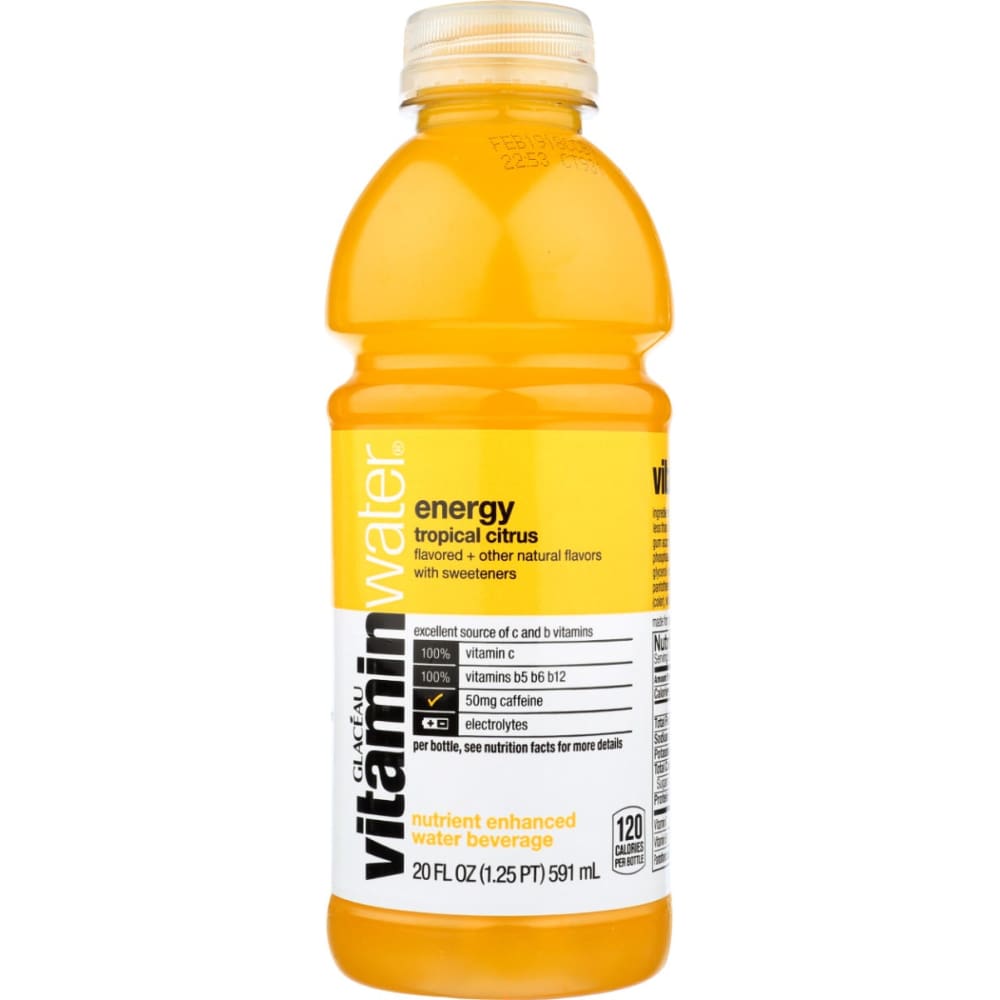 VITAMIN WATER: Energy Tropical Citrus Water 20 fo (Pack of 6) - Grocery > Beverages > Water - VITAMIN WATER