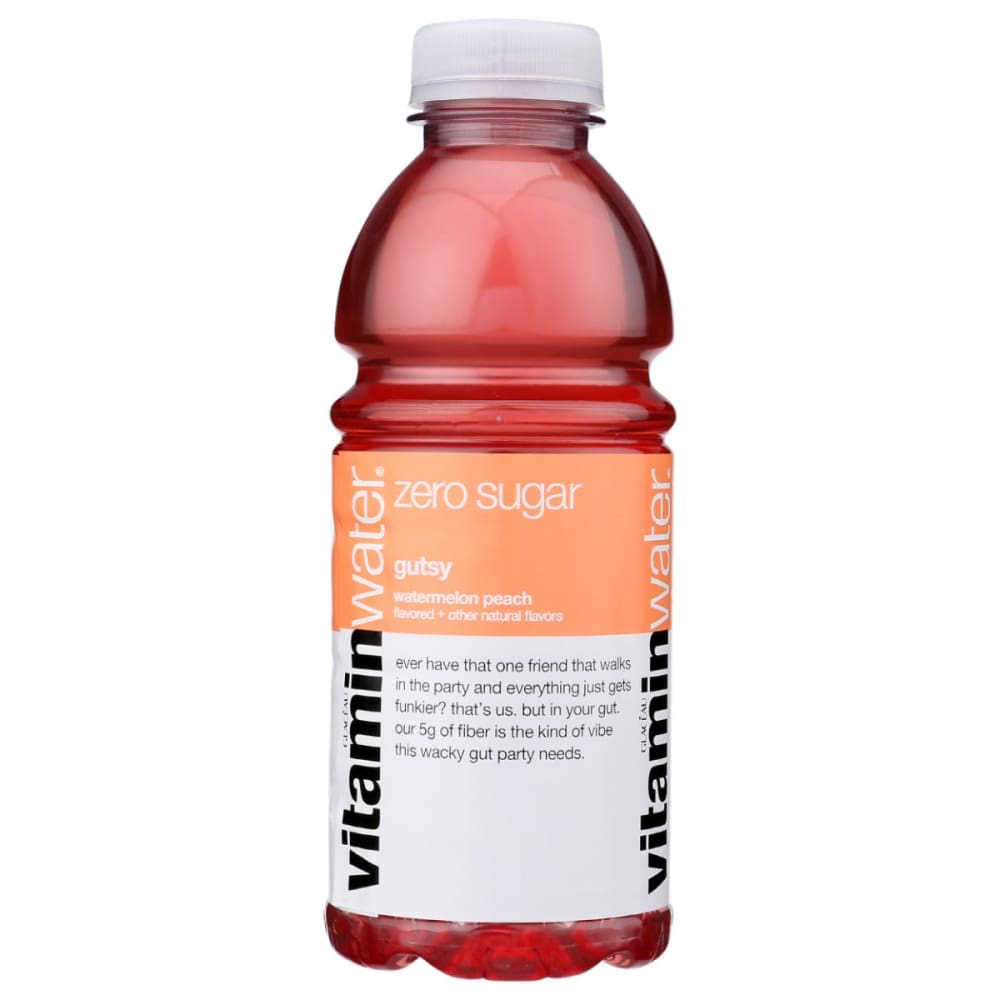 VITAMIN WATER: Gutsy Watermelon Peach Zero Sugar Water 20 fo (Pack of 6) - Grocery > Beverages > Water - VITAMIN WATER