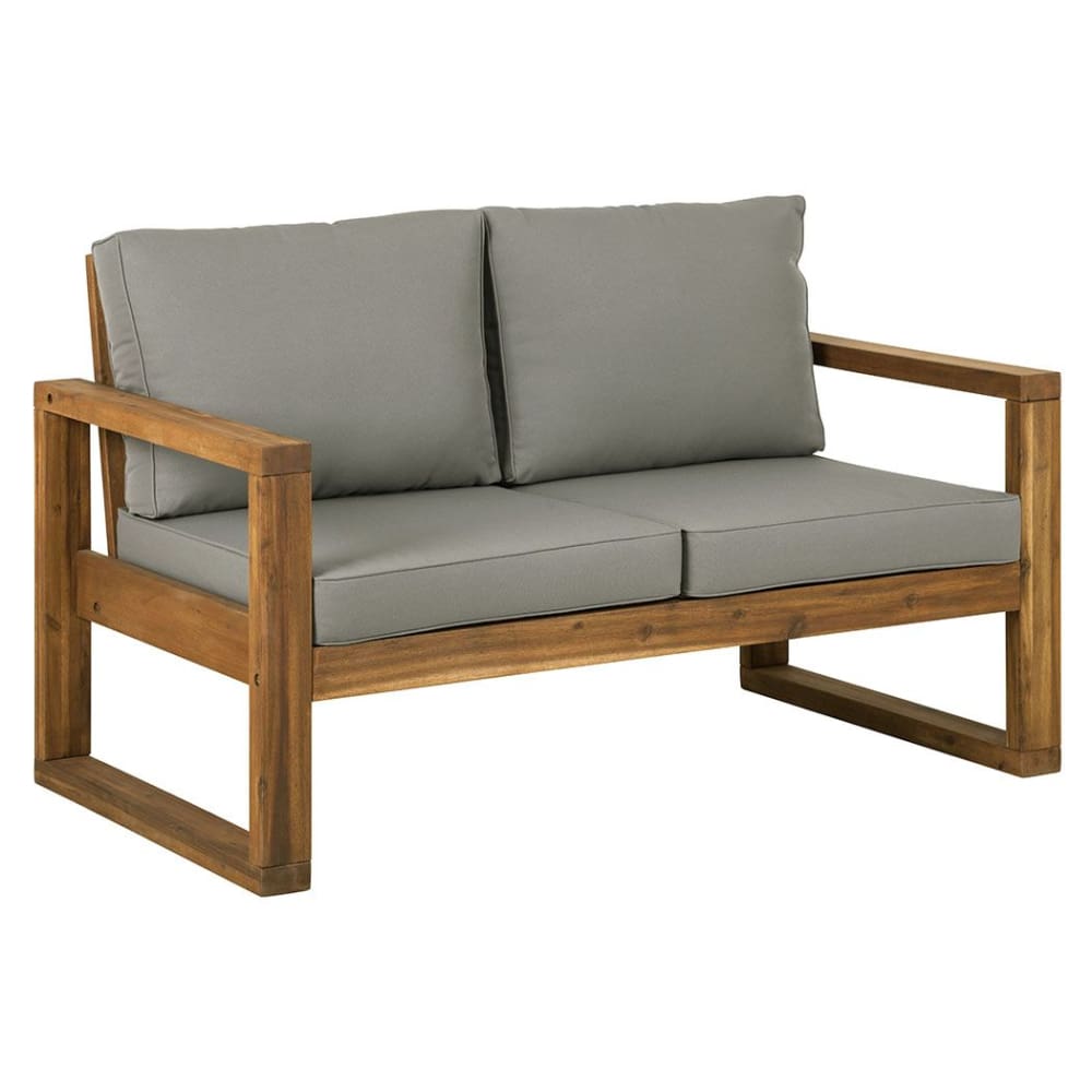 W. Trends Outdoor Arbor Acacia Wood Loveseat - W. Trends