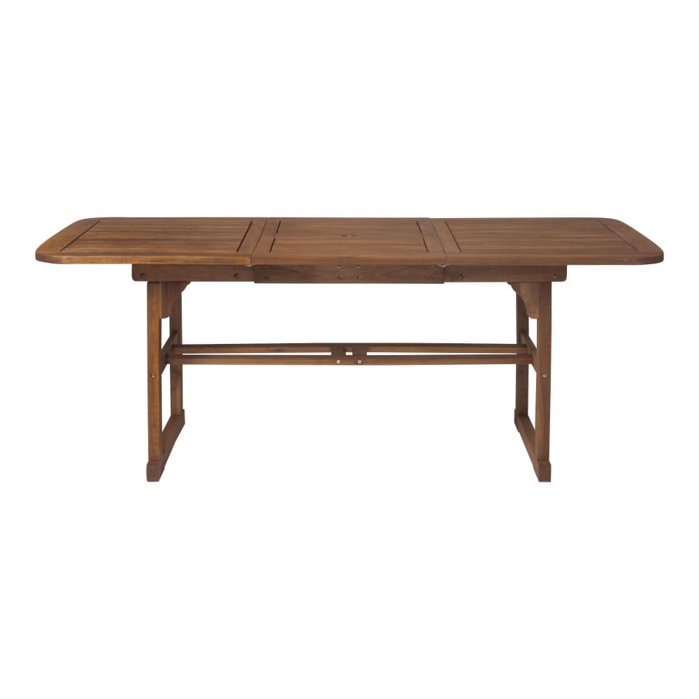 W. Trends Outdoor Hunter Acacia Wood Dining Table - Dark Brown - W. Trends